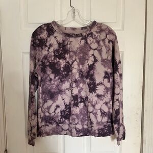 Sonoma Purple Tie-Dye Crewneck